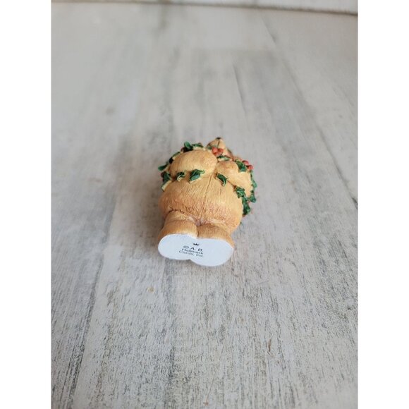 Hallmark Forever Friends Bear vintage ornament Xmas mistletoe - Picture 6 of 6